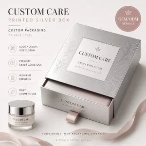 Custom Printed Luxury Perfume Drawer Gift Box with Gold Foil Inner Lid UV Coated Rigid Cardstock Packaging