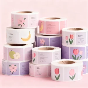 Custom Printed PVC Waterproof Adhesive Label Stickers For Perfume Lipstick Shampoo Body Wash Cosmetic Packaging