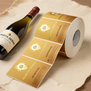 Custom Printed Packaging Adhesive Sticker Printing Roll Label Art Paper Stickers