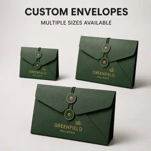 Custom Printed Paper Envelopes Booklet Catalog Brochure Leaflet Flat Storage Documents Protection Recycled Sorting