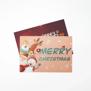 Custom Printed Paper Greeting Cards with Logo Birthday Invitation Card Thank You Note Holiday Festival Gift Card Manufacturer