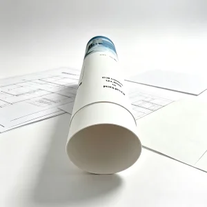 Custom Printed Paper Mailing Tube Art Poster Drawing Paper Storage Cardboard Postal Tube