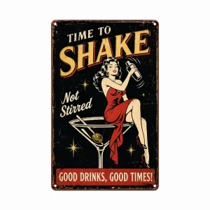 Custom Printed Retro Beer Metal Tin Sign for Man Cave Bar Pub Club