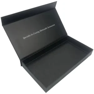 Custom Printed Rigid Book Style Magnetic Box Recycled Paper Packaging for Small Business Gifts