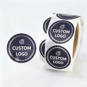 Custom Printed Round Adhesive Labels Personalized Circular Business Logo Stickers for Product Packaging