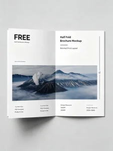 Custom Printed Saddle Stitched A5 A4 Corporate Brochure Advertising Flyer Single Page Leaflet Tri Fold Poster Printing