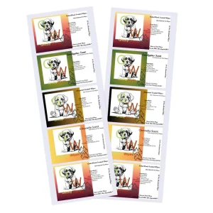 Custom Printed Self Adhesive Paper Box Unique Pattern Environmentally Friendly Outer Packaging Labels Carton Packing