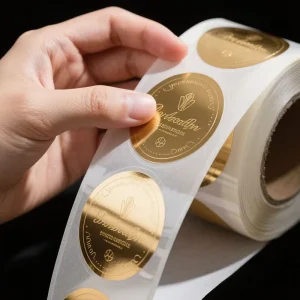 Custom Printed Self Adhesive Vinyl Sticker Roll Private Design Logo Label for Product Packaging