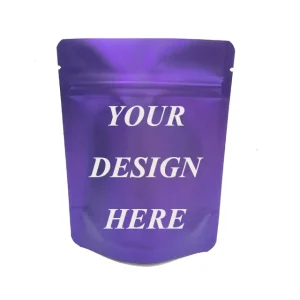 Custom Printed Smell Proof Food Packaging 1g 3.5g 7g 14g 28g Soft Touch Aluminum Foil Small Ziplock Mylar Bag