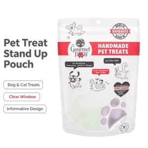 Custom Printed Stand up Resealable Moisture Proof Plastic Mylar Bags for Candy Cookies Food Storage