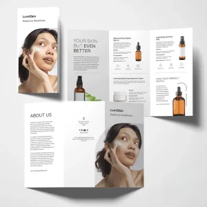 Custom Printed Tri-Fold Flyers High Quality Business Promotion Brochures for Corporate Branding