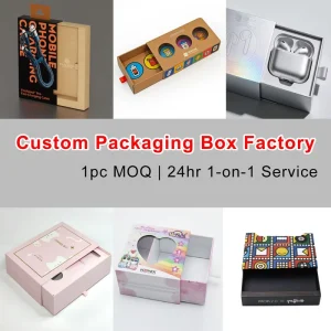 Custom Printed UV Cardboard Foldable Drawer Boxes with Logo