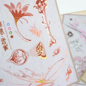 Custom Printed Vinyl Cartoon Sticker Sheet Japanese and Korean Anime Style Waterproof for Cosmetic & Perfume Use