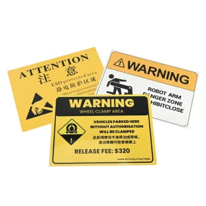 Custom Printed Warning Tin Metal Sign Aluminum Waterproof Durable Safety Sign for Outdoor and Business Use