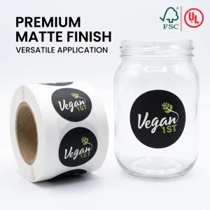 Custom Printed Waterproof Vinyl Promotional Packaging Labels Roll Private Logo Stickers for Packaging Label Product Labels