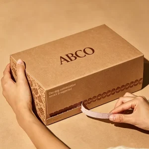 Custom Printed logo Corrugated Cardboard Cosmetic Packaging Easy tear Strip Self sealing Mailing Shipping Gift Zipper Box