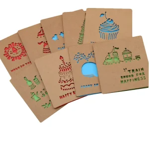 Custom Printing Animal Pop Up Greeting Cards Wedding Invitation Thank You Postcard Birthday Card