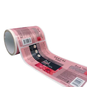 Custom Printing Bright Silver Waterproof Label Gloss Varnish Bottle Label Sticker for Washing and Personal Care Products