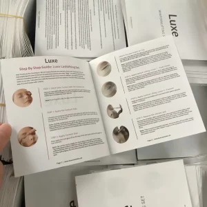 Custom Printing Design A5 A6 A4 Size Recycled Folding Company Brochure Product Instruction Advertising Flyer Printing