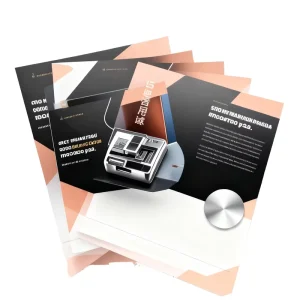 Custom Printing Design Paper Folding Flyers Printing Poster Manual magazine catalogue brochure leaflet Printing Service