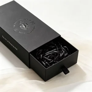 Custom Printing Embossing Debossing Slide Drawer Style Box Recyclable Grayboard Structure Packaging Cosmetic Essential Oil Box