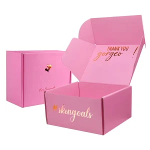 Custom Printing Luxury Gold Foil Cosmetic Gift Box Shipping Mailer Boxes With High Quality