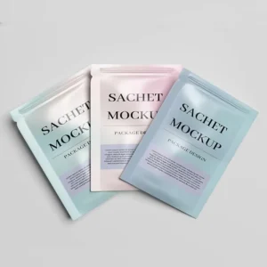 Custom Printing Plastic Zipper Lock Aluminum Foil Cosmetic Sample Sachet Packaging Bag