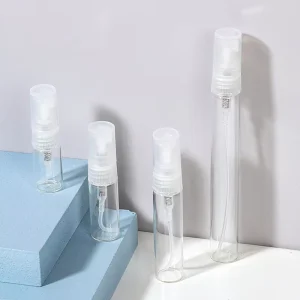 Custom Printing Portable Glass Perfume Spray Bottles 2ml 3ml 5ml 10ml Refillable Vials