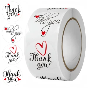 Custom Printing Product Label Sticker Roll Waterproof Adhesive Vinyl Round Label Packaging Label Logo Sticker
