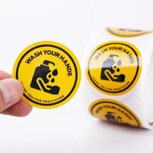 Custom Printing Product Label Sticker Roll Waterproof Adhesive Vinyl Round Packaging Label Logo Sticker