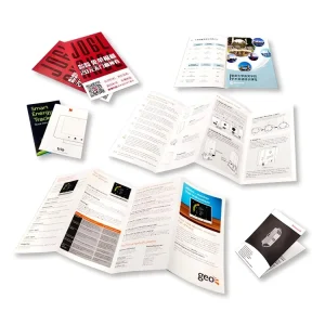 Custom Printing Quality Folding Instruction User Manual Flyer Brochure Leaflet Printing
