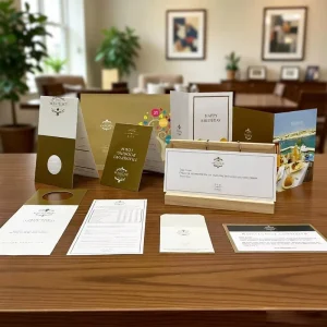 Custom Printing Thank You Card Business Card Paper Wedding Invitation Flower Christmas Greeting Paper Card Postcard
