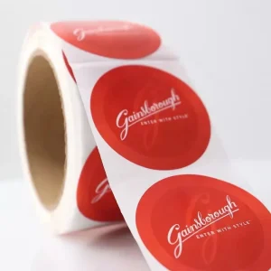 Custom Printing logo Label Sticker Private Design Product Labels Maker Self Adhesive Vinyl Round Waterproof Sticker Roll