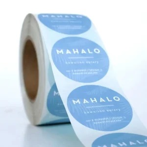 Custom Printing logo Round Stickers Roll Product Label Vinyl Paper Adhesive Waterproof Label Sticker