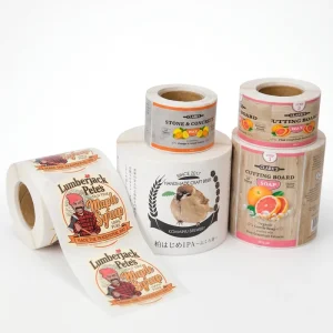 Custom Private Design Durable Eco Friendly Anti-UV Waterproof Adhesive Roll Label Sticker For Product Packaging