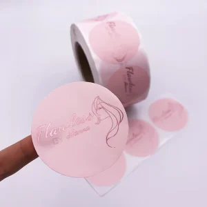 Custom Private Design Self Adhesive Vinyl Waterproof PET Sticker Roll Paper UV Printed Logo Label Stickers