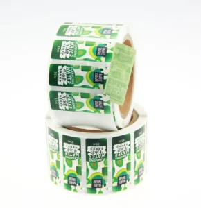 Custom Private Double Sided Sticker Waterproof Vinyl logo Label Bottle Packaging Stickers