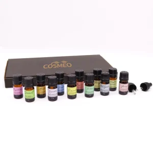 Custom Private Label 12 Pack Premium Essential Oil Set 5ml Kraft Gift Box Packaging Design Aromatherapy Kit OEM ODM