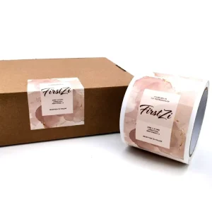 Custom Private Packaging Label Product Sticker Printing Adhesive Brand Logo Round Label Rolls Waterproof Vinyl Sticker