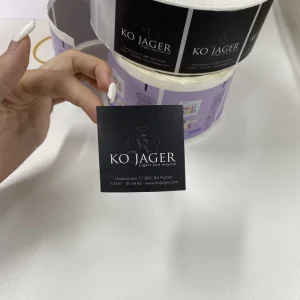 Custom Private Packaging Label Product Sticker Printing Adhesive Brand Logo Round Label Rolls Waterproof Vinyl Sticker