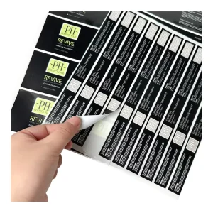 Custom Private Packaging Label Product Sticker Printing Adhesive Brand Logo Round Label Rolls Waterproof Vinyl Sticker