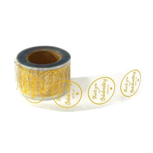 Custom Private Packaging Label Product Sticker Printing Adhesive Logo Round Label Rolls Waterproof Vinyl Sticker