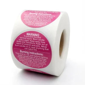 Custom Product Packaging Adhesive Label Printing Round Waterproof Vinyl Sticker Roll Paper Custom Logo Label Stickers