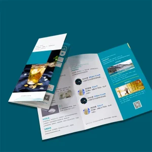 Custom Promotional Advertise Marketing Leaflets Small Brochure Trifold Flyers Paper Display Flyer Printing
