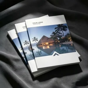 Custom Promotional Advertising Folded Leaflet Booklet Flyer Brochure Printing Service with Fancy Paper Cardboard Offset Printing