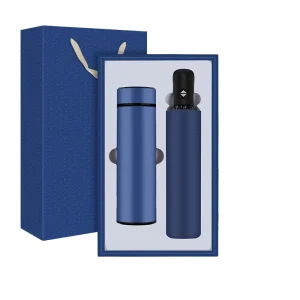 Custom Promotional Business Trending Products Supplier New Arrivals Bulk Items Water Bottle Umbrella Custom Logo Gift Set