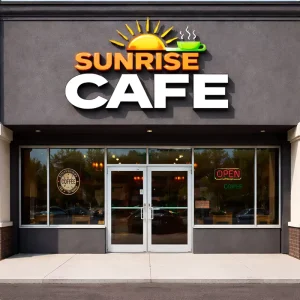 Custom Raceway Mounted LED Business Sign Waterproof Outdoor 3D Channel Letter Storefront Sign
