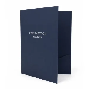 Custom Real Estate Presentation Folder File Sleeve with Pocket for Property Brochures Sales Kits and Project Documents