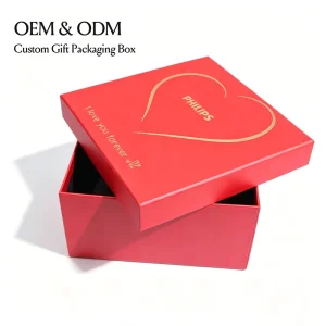 Custom Recyclable Cardboard Gift Box Holder with Lid for Wedding and Holiday Gifts