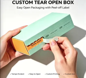 Custom Recycled Corrugated Zipper Tear Strip Box Factory Printed Logo for Cosmetic Coffee Gift Shipping Packaging